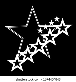 Stars filled icon illustration- Vector