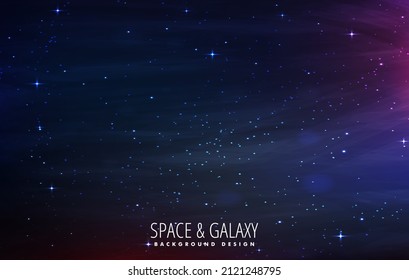 stars filled space background vector illustration