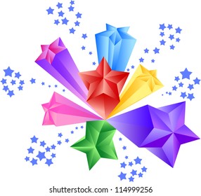 Stars. Firework