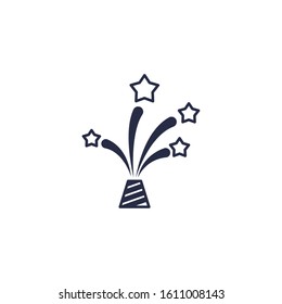 Stars firework design, Celebration festival event holiday party anniversay explosion and festive theme Vector illustration