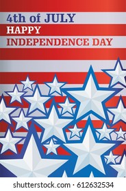 Stars,  flag United States of America, great holiday, Independence Day