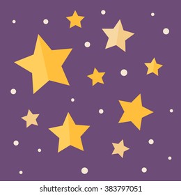 stars In flat design