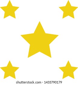 stars flat logo icon for web