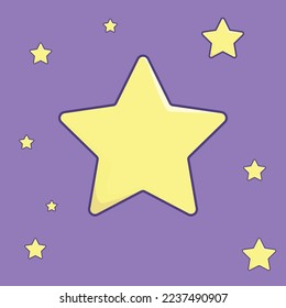 Stars Flat Style Vector Download