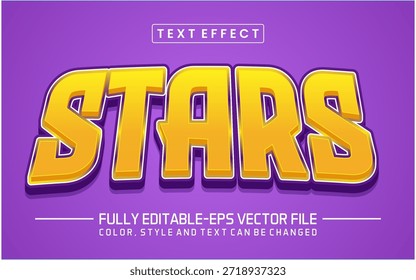 Stars font Text effect editable