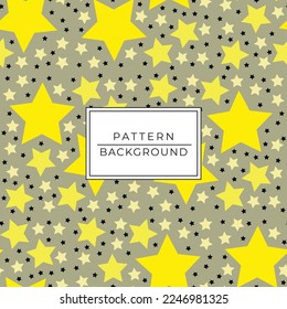 stars galaxy in seamless pattern, star in the sky on blue background.