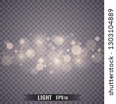Stars glitter special light effect. Vector sparkles on transparent background. Christmas abstract pattern. Sparkling magic dust particles