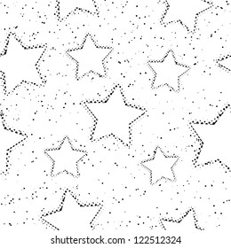 stars in gradation on white background. seamless pattern. vector eps8