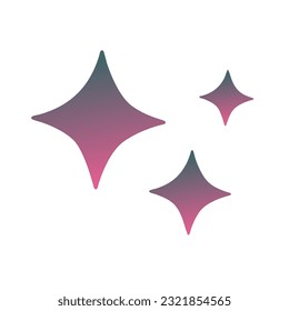 Diseño de vectores de arte gradiente de estrellas