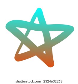 Diseño de vectores de arte gradiente de estrellas