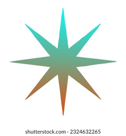 Diseño de vectores de arte gradiente de estrellas