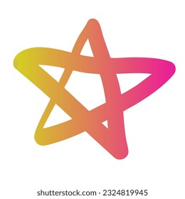 Diseño de vectores de arte gradiente de estrellas