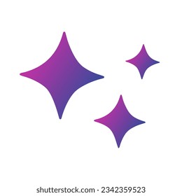Sterne Farbverlauf-Vektordesign