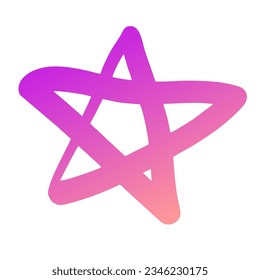 Diseño de vectores de arte gradiente de estrellas