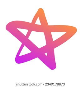 Diseño de vectores de arte gradiente de estrellas