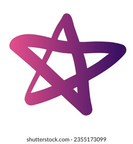 Diseño de vectores de arte gradiente de estrellas
