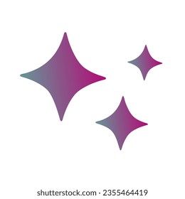 Diseño de vectores de arte gradiente de estrellas