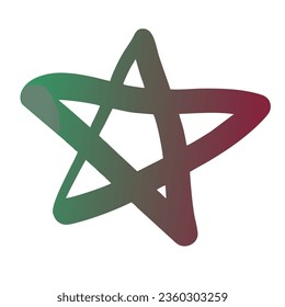 Diseño de vectores de arte gradiente de estrellas