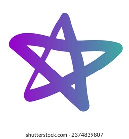 Diseño de vectores de arte gradiente de estrellas