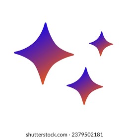 Diseño de vectores de arte gradiente de estrellas
