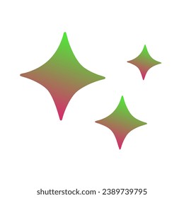 Diseño de vectores de arte gradiente de estrellas