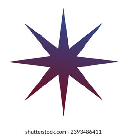 Diseño de vectores de arte gradiente de estrellas