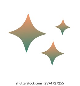 Diseño de vectores de arte gradiente de estrellas