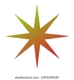 Diseño de vectores de arte gradiente de estrellas