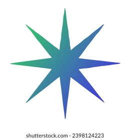 Diseño de vectores de arte gradiente de estrellas