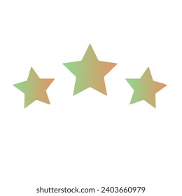 Diseño de vectores de arte gradiente de estrellas