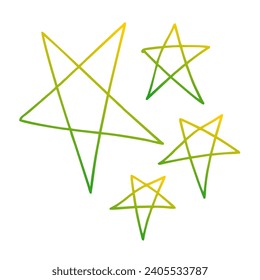 Stars Gradient Art Vector Design