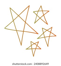 Stars Gradient Art Vector Design