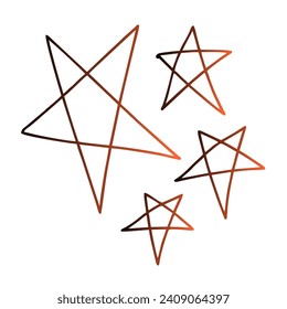 Diseño de vectores de arte gradiente de estrellas