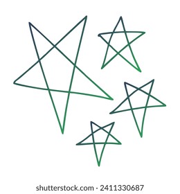 Stars Gradient Art Vector Design