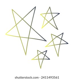 Stars Gradient Art Vector Design