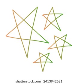 Stars Gradient Art Vector Design