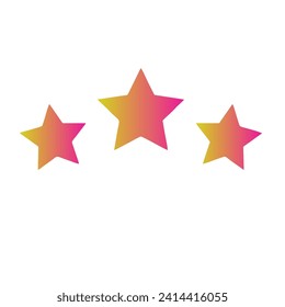Diseño de vectores de arte gradiente de estrellas
