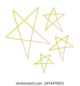 Diseño de vectores de arte gradiente de estrellas