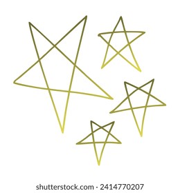 Stars Gradient Art Vector Design
