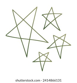 Stars Gradient Art Vector Design