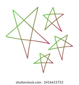 Stars Gradient Art Vector Design