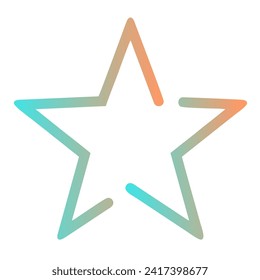 Diseño de vectores de arte gradiente de estrellas