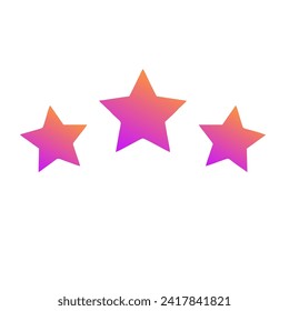 Diseño de vectores de arte gradiente de estrellas
