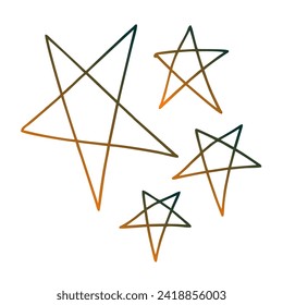 Sterne Farbverlauf-Vektordesign