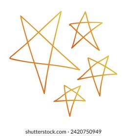 Diseño de vectores de arte gradiente de estrellas