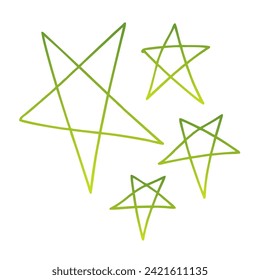 Sterne Farbverlauf-Vektordesign