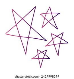 Stars Gradient Art Vector Design