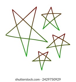 Stars Gradient Art Vector Design
