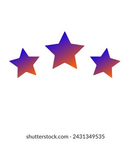 Stars Gradient Art Vector Design