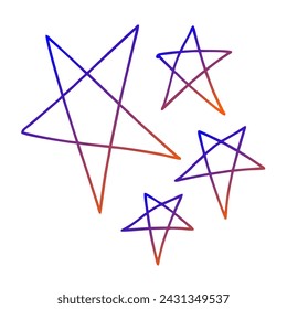 Estrellas Gradiente Arte Diseño vectorial